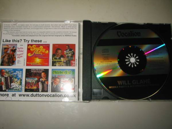 ★WILL GLAHE(ウィル・グラーエ)【WODKA PARTY & ACCORDEON HIT-PARADE】CD[輸入盤]・・・ドイツのアコーディオン奏者_画像2