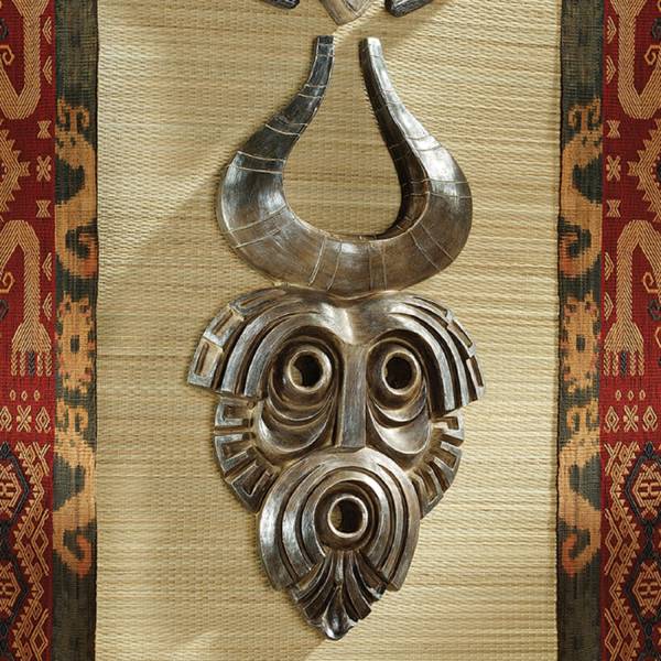 アフリカ 仮面 エスニック壁掛け彫刻インテリア装飾品飾り小物ウォール 