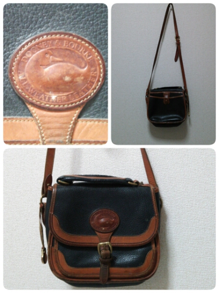 70\'s USA made DOONEY&BOURKE leather shoulder bag 