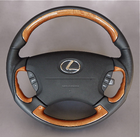 NEW　受注生産品 30 31 セルシオ レクサス 天然本木制 GRS-DESIGN　高級 ウッドステアリング　by　JASTEC DESIGN ジャステック デザイン