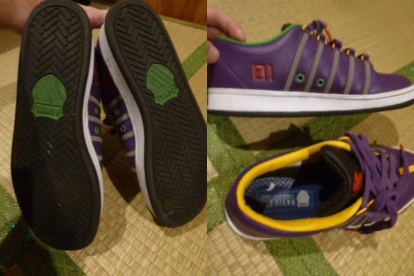  очень редкий K-SWISS фиолетовый Evangelion спортивные туфли 27cm быстрое решение есть кто раньше, тот побеждает обувь 