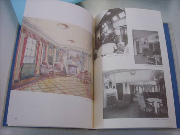  free shipping [ gorgeous passenger boat interior book of paintings in print color ski m]
