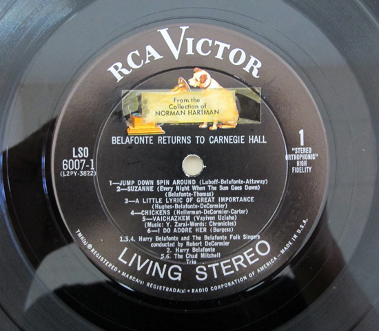 2枚組 価格応談◆HARRY BELAFONTE ◆RCA VICTOR 米 深溝_画像3