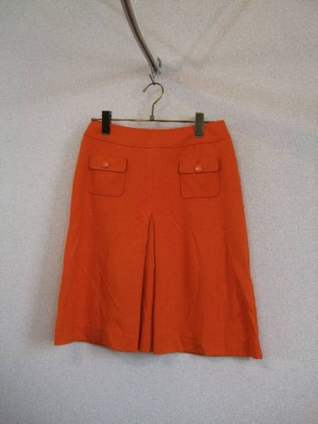 CrearImpression orange box юбка в складку (USED)31715)