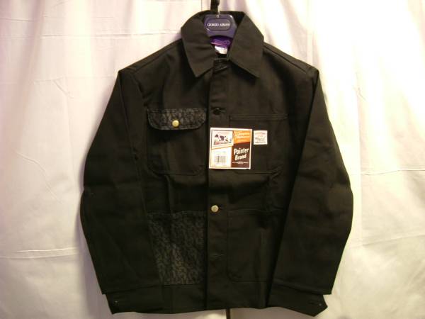 【新品未使用】最終出品 MADE IN U.S.A. POINTER BRAND + House33 Black カバーオール SIZE S ポインター 【米国製(USA)】 GIFT_画像1