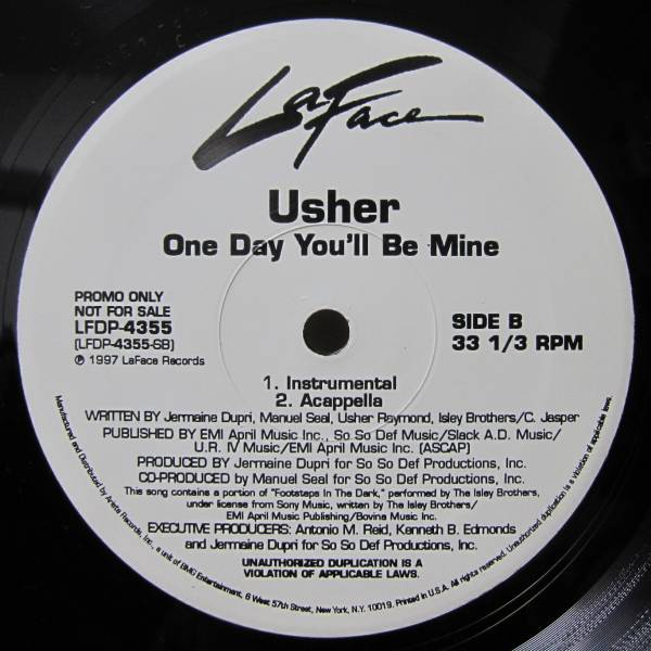 USHER / ONE DAY YOU'LL BE MINE_画像2