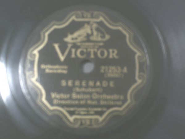 戦前ＳＰ盤 数量限定!特売 シューベルトのセレナーデ 出荷 ビクター オーケストラ サロン