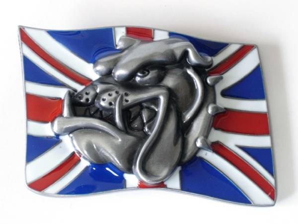 [ ремень пряжка ]bru собака *Bulldog* собака * Union Jack 