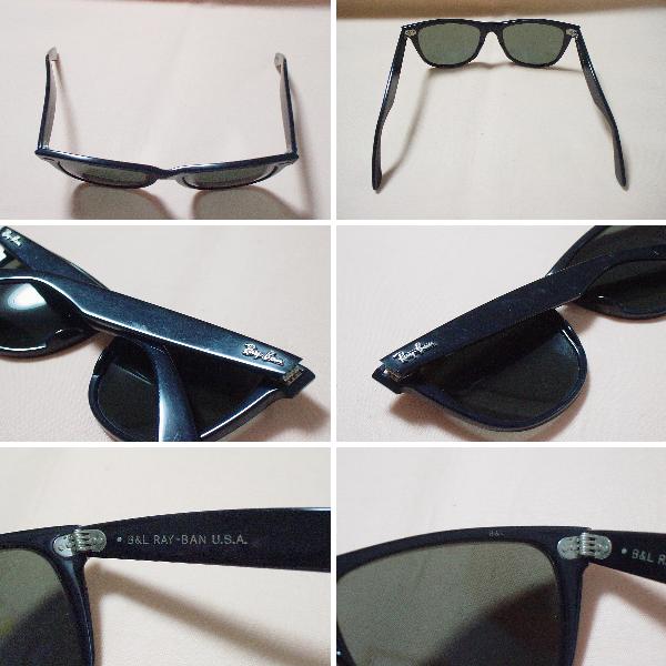 貴重☆米製RayBanレイバンWAYFARERⅡ B&Lサングラス 黒x黒 USA 貴重☆米製RayBanレイバンWAYFARERⅡ B&Lサングラス 黒x黒 USA