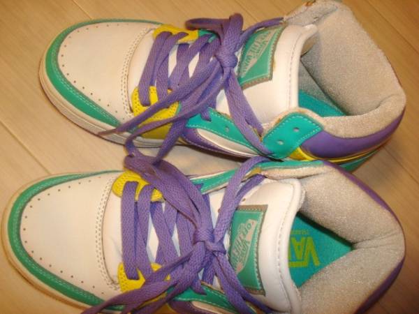 * прекрасный товар VANS OFF THE WALL Vans * эмаль pa палатка - ikatto спортивные туфли белый белый фиолетовый лиловый 24.0cm L размер 37 обувь обувь 