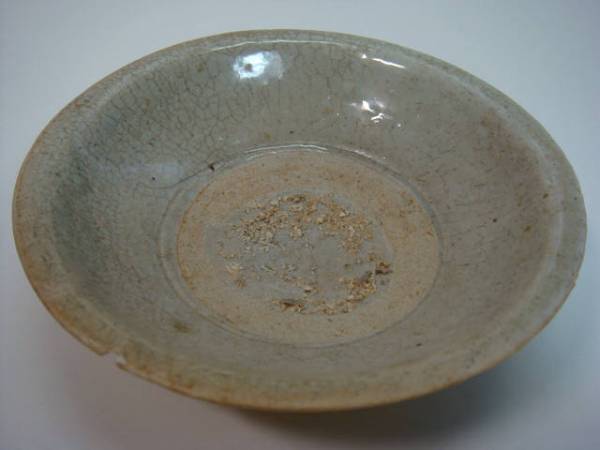 皿□古い李朝皿 酒盃 貫入鉢 傷有り 古玩 唐物 中国 古美術 時代物