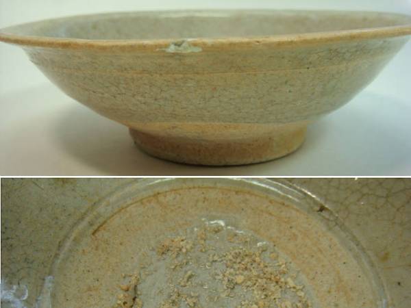 皿□古い李朝皿 酒盃 貫入鉢 傷有り 古玩 唐物 中国 古美術 時代物