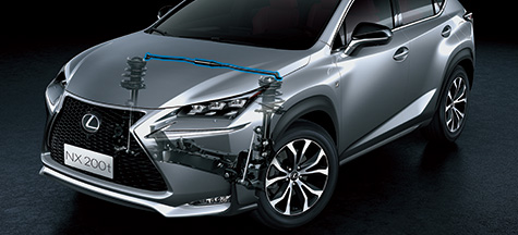  Lexus NX new goods original F SPORT rom and rear (before and after) performance dumper 