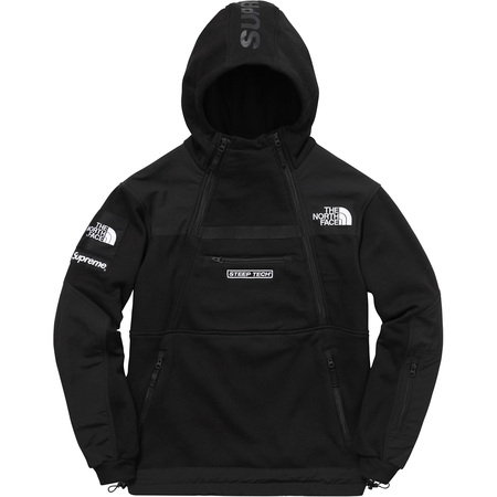 即決 supreme north steep tech hooded sweatshirt black