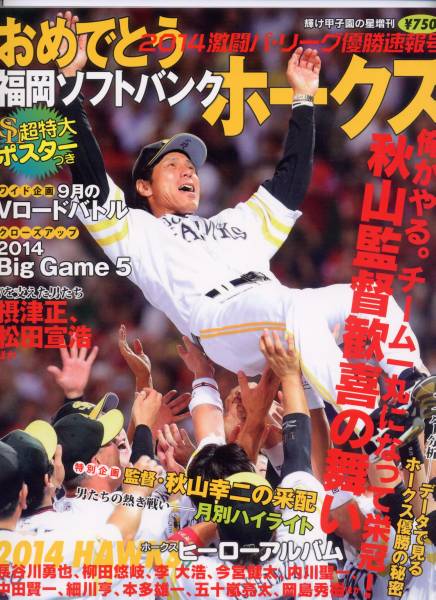 プロ野球ai増刊 2014パ・リーグ優勝速報号 ソフトバンクホークス_画像1