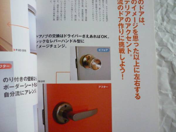 NHK house own .DIY introduction 2005 year 10*11 month number door knob cover .re bar handle . exchange make.