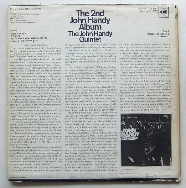 ◆ JOHN HANDY / The 2nd John Handy Album ◆ Columbia CS-9367 (2eye) ◆ W_画像2