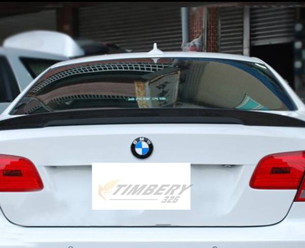 BMW E92クーペ カーボン リアトランクスポイラー ハイキック型_画像3