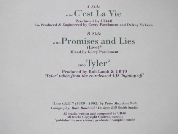 UB40/C'est La Vie/Picture Disc/ＣＤ~ＬＰ５点以上送料無料の画像3