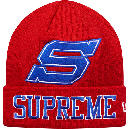  быстрое решение supreme new era big s beanie red