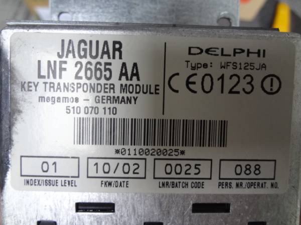 * Jaguar XJ*X308* computer * mileage 64.144 kilo *03 year 