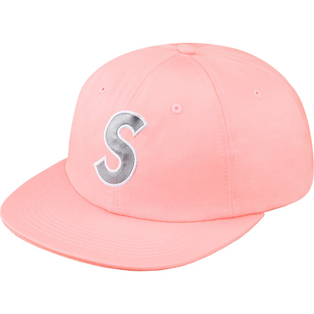 即決 supreme 3m reflective s logo 6 panel cap pink ピンク