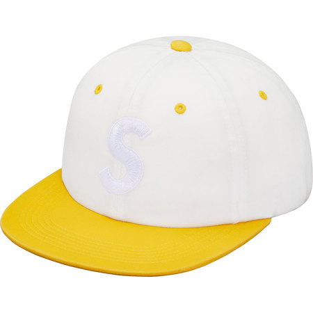 即決 supreme 2 tone washed s logo cap white_画像1