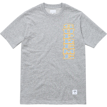 人気スポー新作 Vertical supreme 即決 Logo grey Tee 長袖Tシャツ