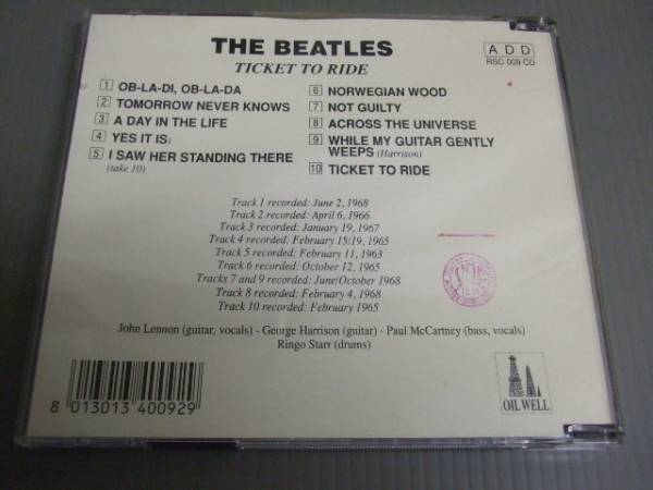 *BEATLES/TICKET TO RODE★CD_画像2