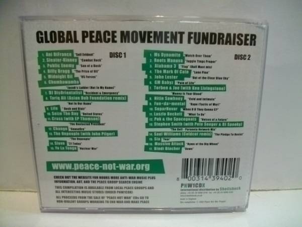 UK盤 PEACE NOT WAR 2枚組CD 平和と戦争 非暴力_画像2