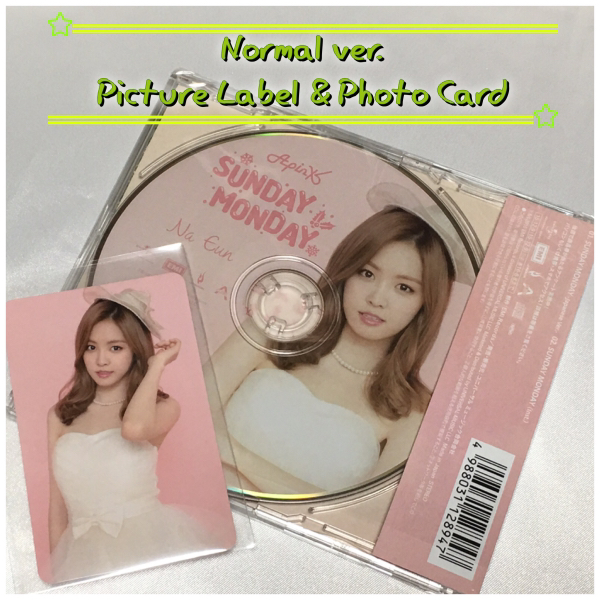 未再生★Apink Sunday Monday 初回限定盤CD C トレカ ナウン_画像1