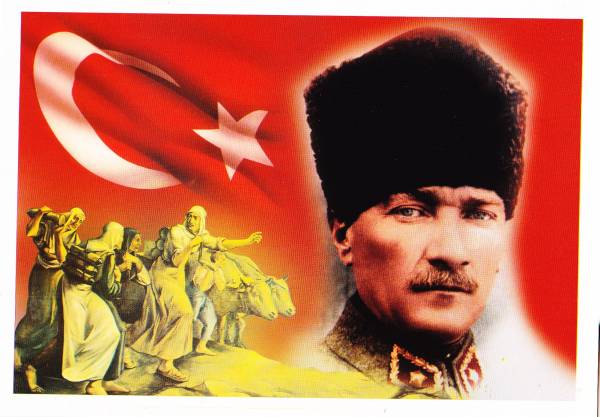 ☆ Новый ☆ [Türkiye] Большой формат открытка Turky Mustafa Kemal * 024 *