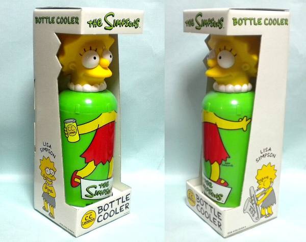 売切 レア物 非売品 C.C.Lemon LISA SIMPSON BOTTLE COOLER 未使用品_画像1