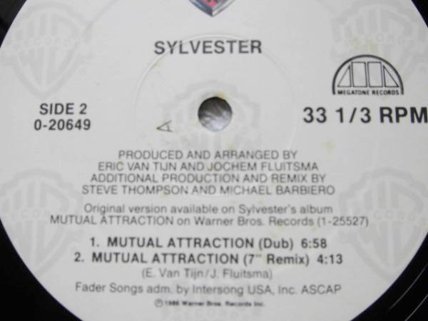 Sylvester/Mutual Attraction/ＣＤ~ＬＰ５点以上送料無料_画像3