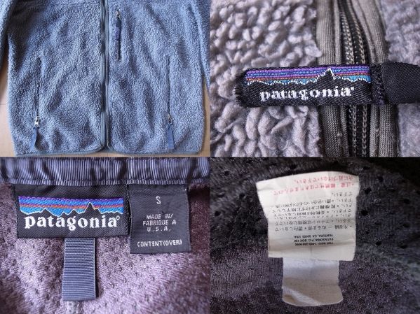 90's USA制 パタゴニア レトロカーディガン フリース ジャケット S グレー～グリーン系 PATAGONIA Retro CardiganレトロX ブルゾン