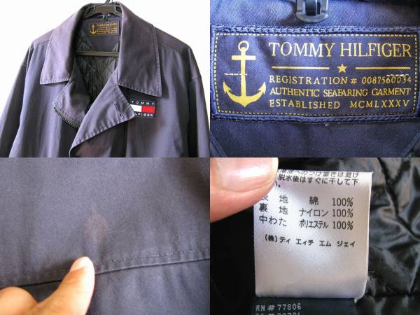 ◆トミーヒルフィガー 中綿入 綿生地 シングル ピーコート/JKT◆