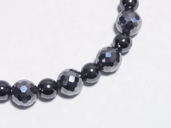 【限界市場】高品質テラヘルツ8ｍｍ カット&磁気ヘマタイト 足首用　送料無料
