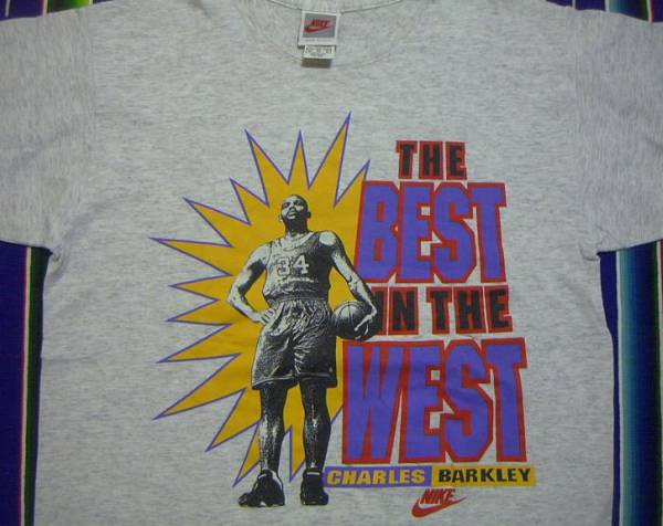１９９０年代制 ナイキ チャールズ バークレー CHALES?BARKLEY バスケットボール VINTAGE BASKETBALL Rockets Phoenix Suns LAKERS BULLS