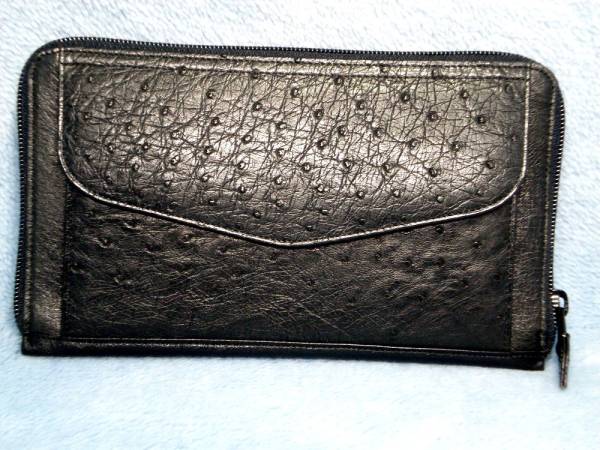 オーストリッチ大型財布 未使用品！_画像1