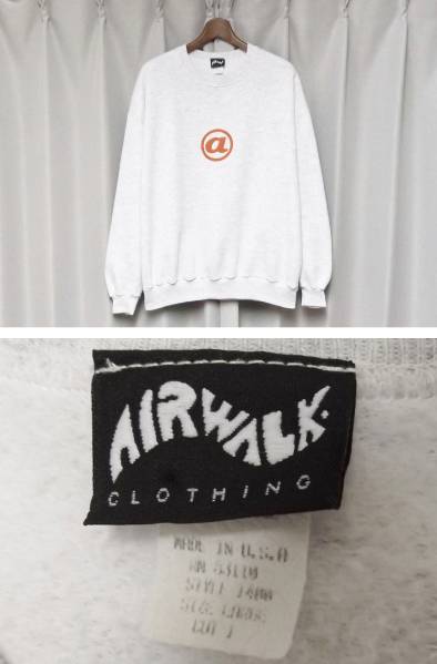 希少 airwalk エアウォーク ロゴ スウェット USA アメリカ製 希少 airwalk エアウォーク ロゴ スウェット USA アメリカ製