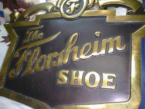 超レア！筆記體　40’s～50's USA革靴ブランド　アメリカアンティーク Florsheim フローシャム店舗看板/60’sアメカジ古著ヴィンテージ