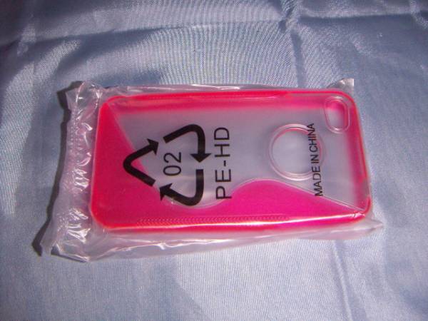 送料無料 iPhone4 ピッタリ セミ ハード ケース ピンク