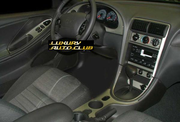 2001-2004 01-04 フォード マスタング 24ピースウッドパネルキット カーボン 内装パネルカバ－高品質 米国製_画像1