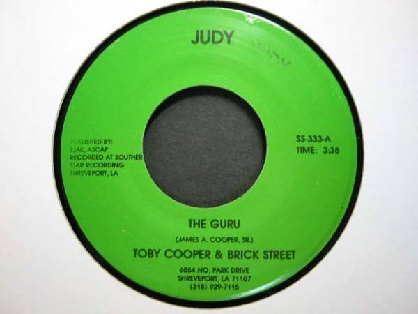 □試聴□Toby Cooper&Brick Street - The Guru/Anytime //45□_画像1