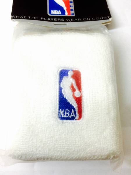 *NBA Logo напульсник баскетбол USA NBA стандартный товар лицензия товар B-BOY белый LA запас новый товар 