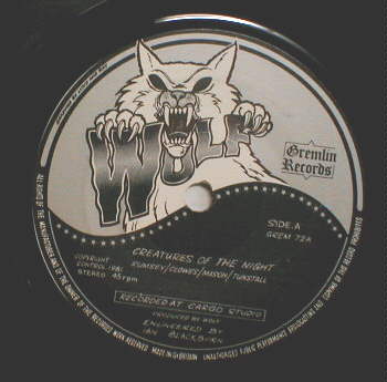 WOLF 1981 7”NO PS NWOBHM　UK_画像1