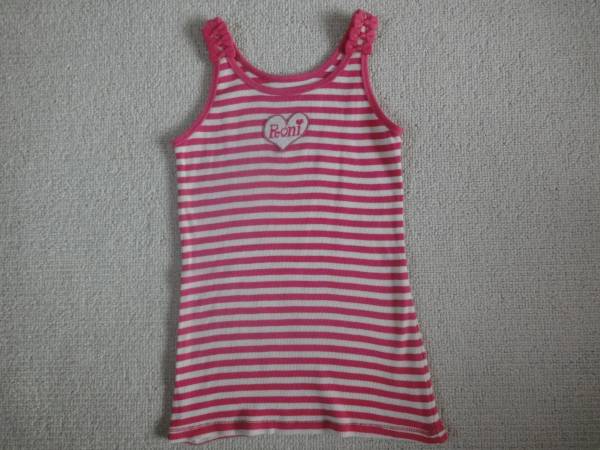 RONI SM(120) pink border * Heart tank top 