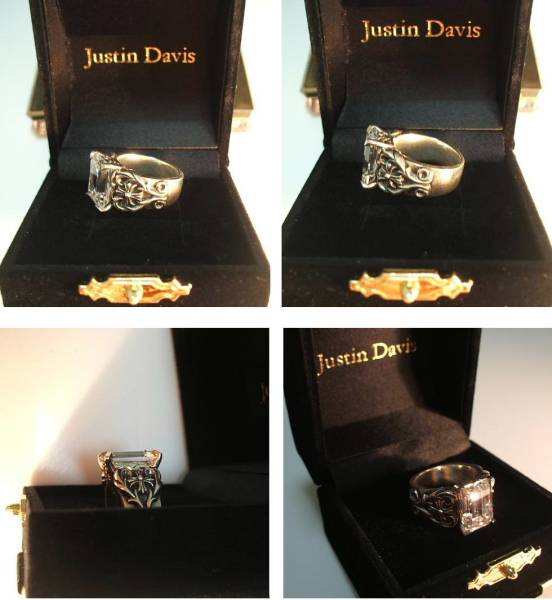 prompt decision *Justin Davis* ring * ring *7 number * lady's * silver 