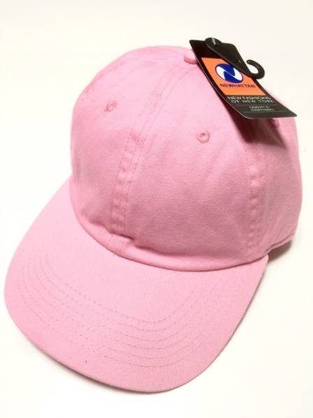 新品★流行newhattanニューハッタンローキャップピンクパネルjsb