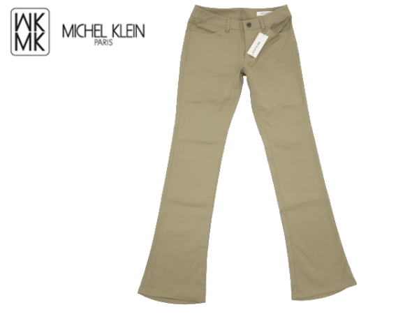 J3095★新品★MK KLEIN+ ミシェルクラン プリュス★ストレッチ素材 ブーツカット パンツ 34